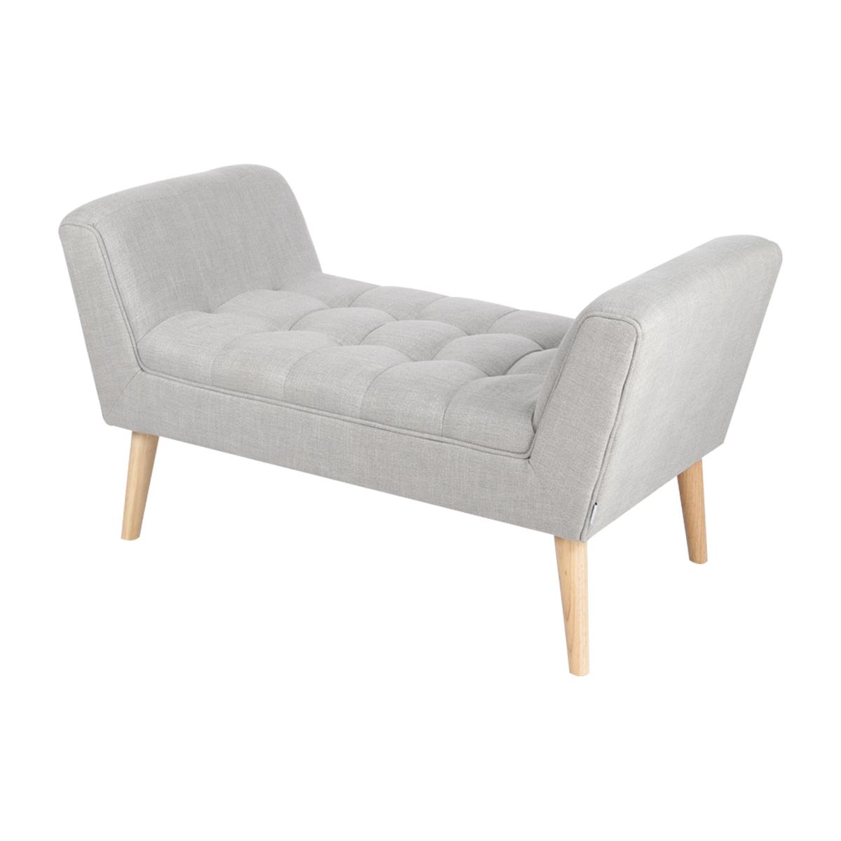 Upholstered Window Seat Bench - Grey – image 1