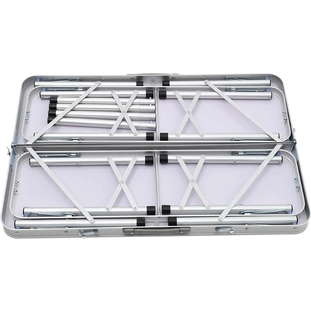 Folding Bench and Table Set - Silver – image 3