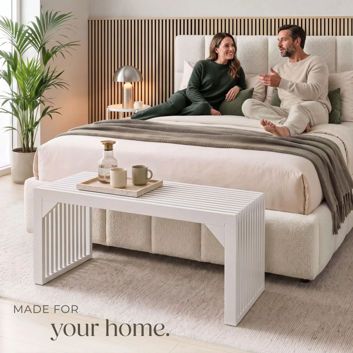 Bench Ribb - Black / 104cm - white / 104cm – image 3