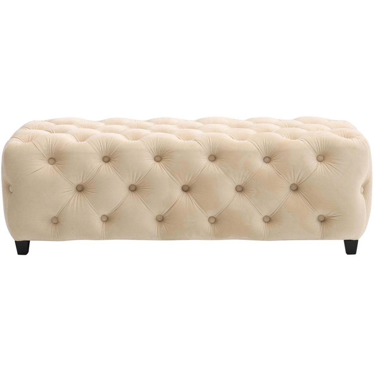 Velvet Bench Seat - Beige – image 5