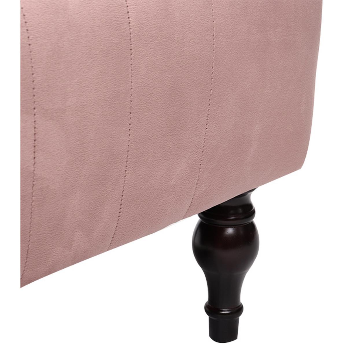 Crushed Velvet Chesterfield Buttoned Footstool Bench - Ice Grey – image 18
