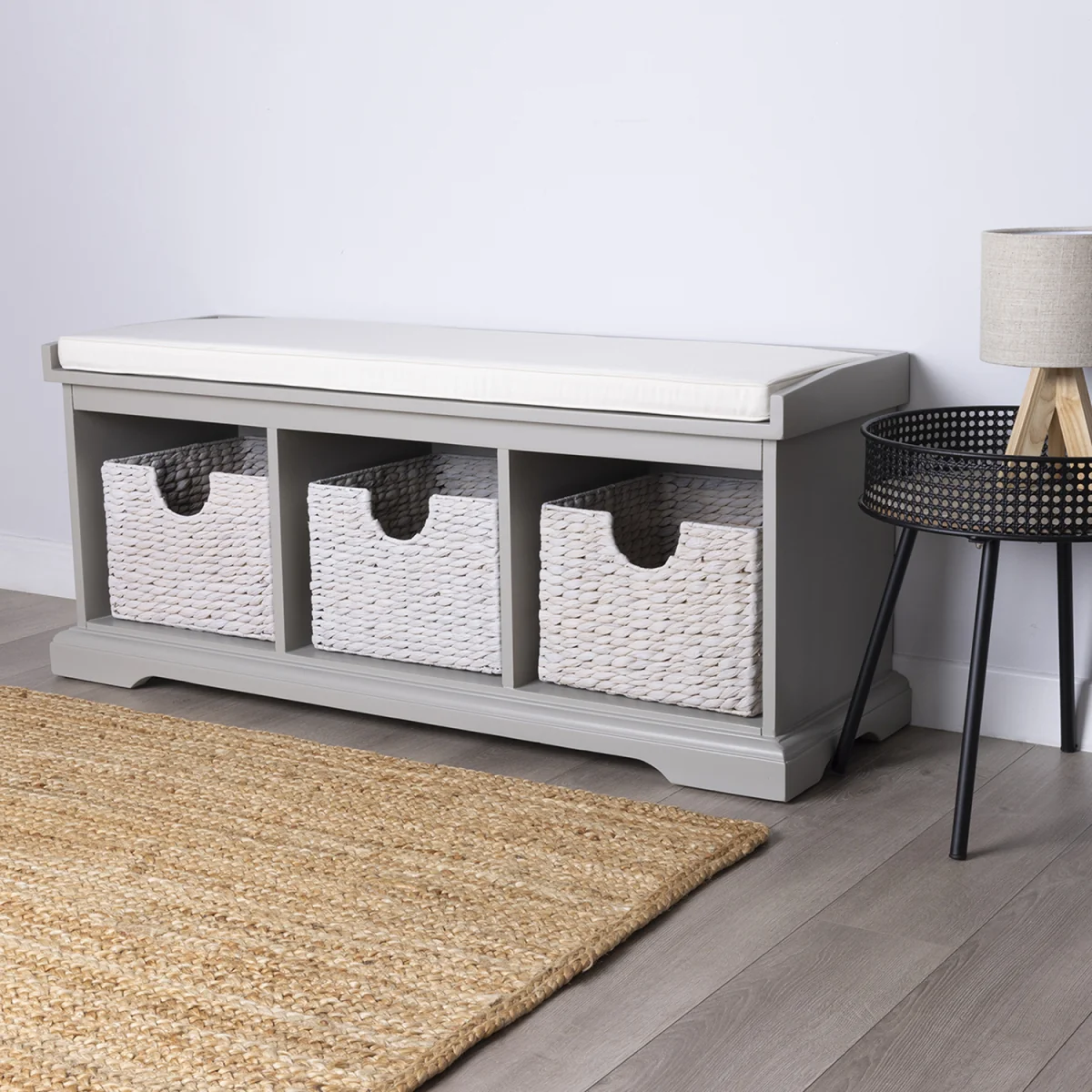 Charnwood Hallway Bench - Grey – image 7