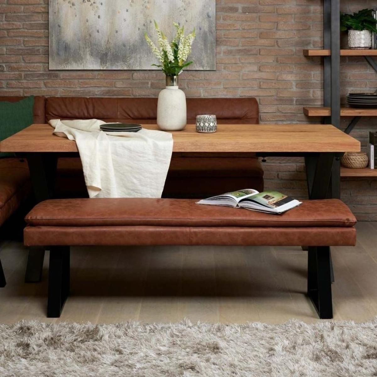 Industrial Bench Seat - Tan – image 1
