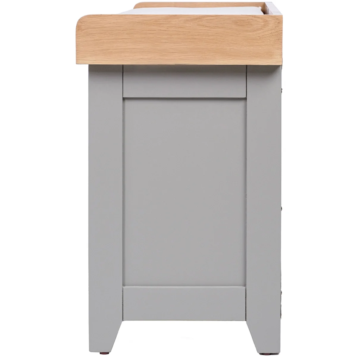 Charnwood Hallway Bench with Open Shoe Tidy - Grey, Brown – image 6