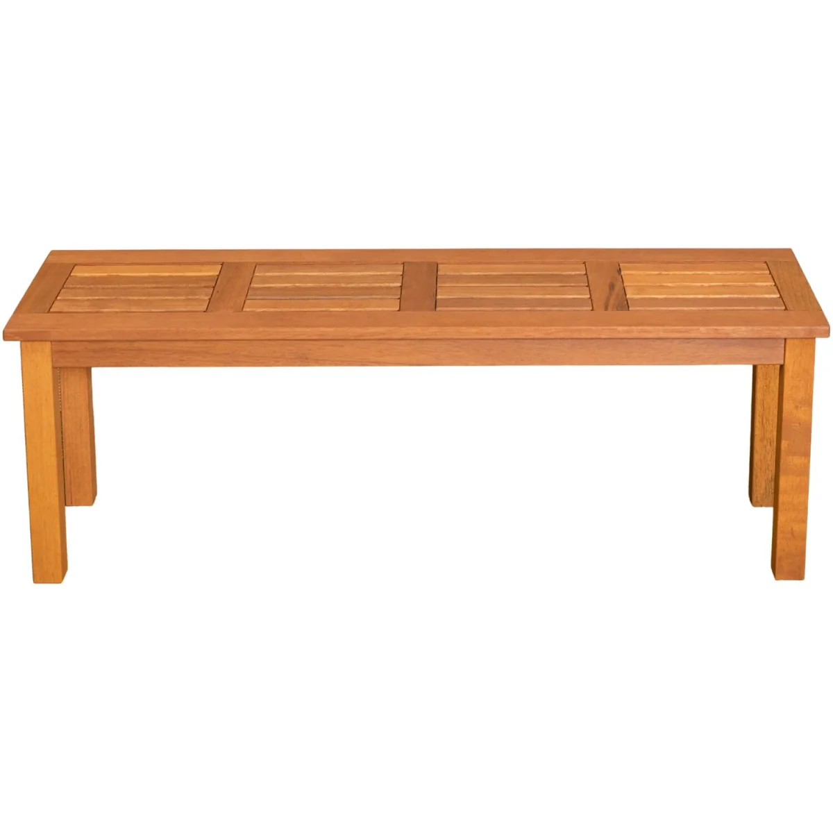 Coniston 2 Seater Wooden Indoor Bench Stool - Brown – image 2