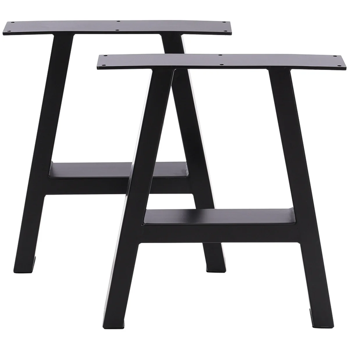 Industrial Robust Iron Legs Bench Frame(Set of 2) - Black / 12.5kg – image 4