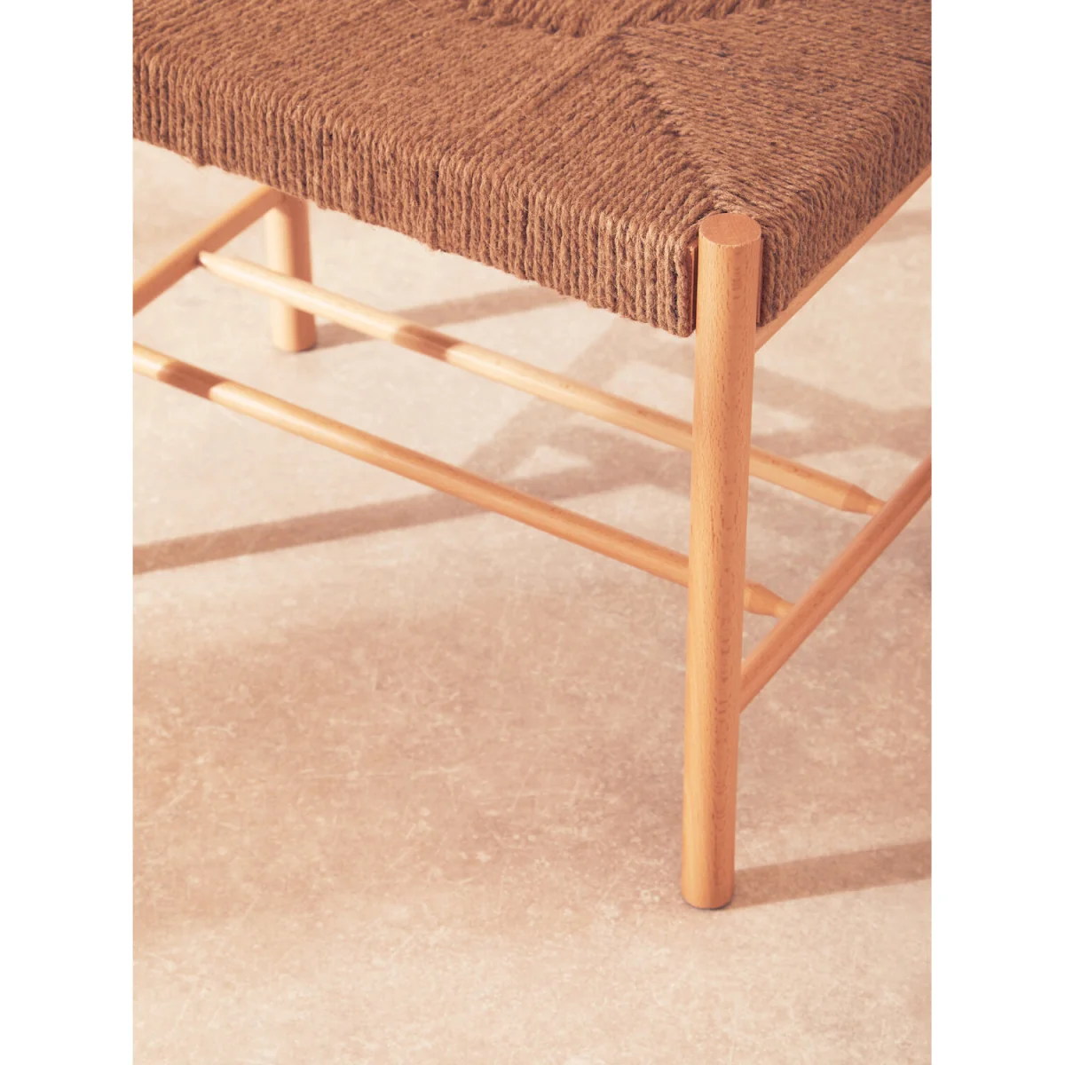 Bandar Natural Rope Weave Small Bench - Brown – image 4