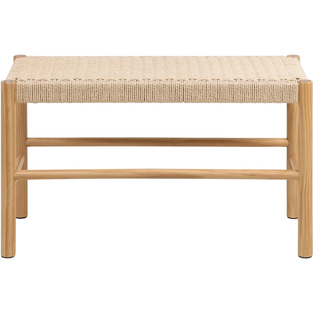 Alvin Weaved Bench in Off White - Off White – image 4