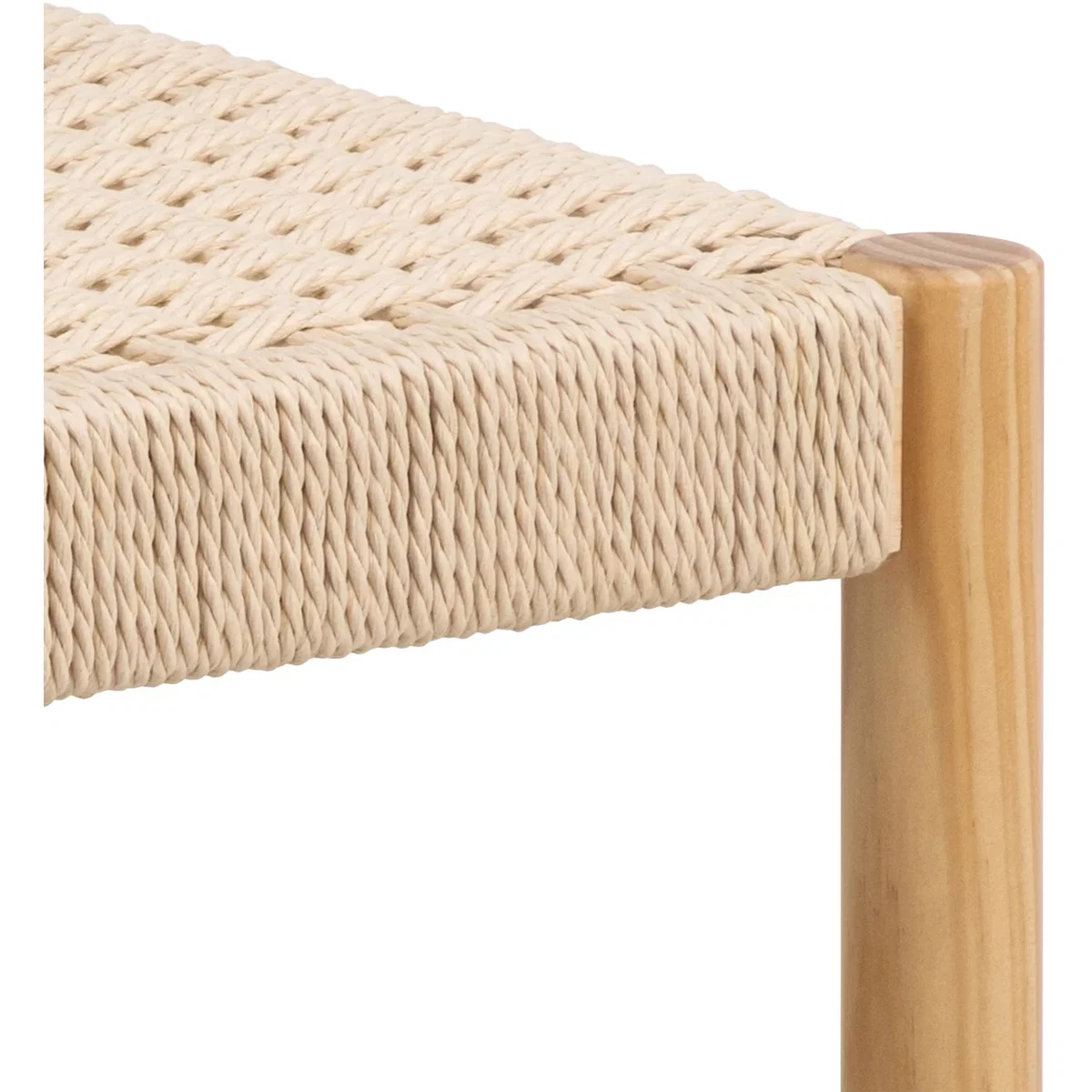 Alvin Weaved Bench in Off White - Off White – image 5