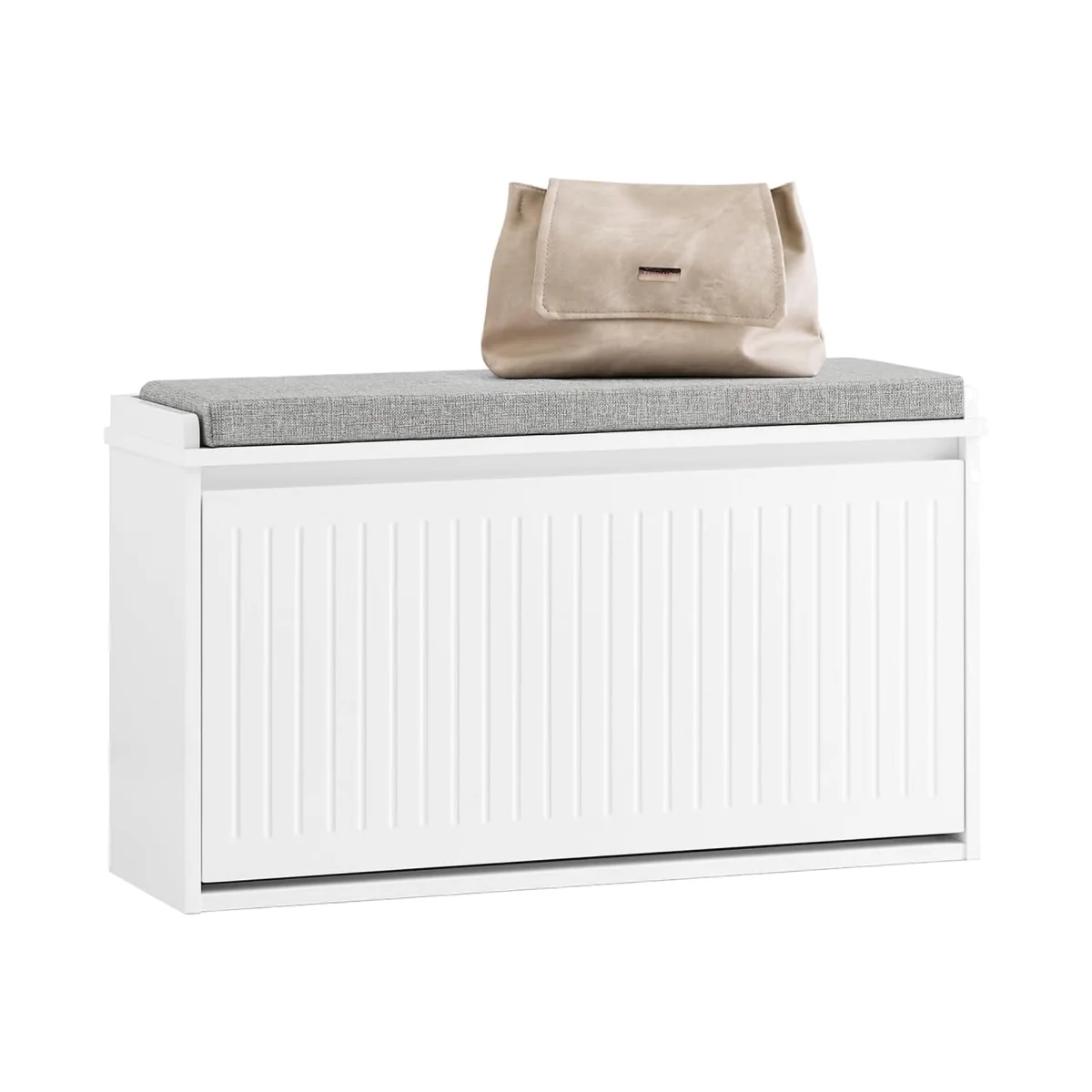 Versatile Shoe Bench - White / 80cm