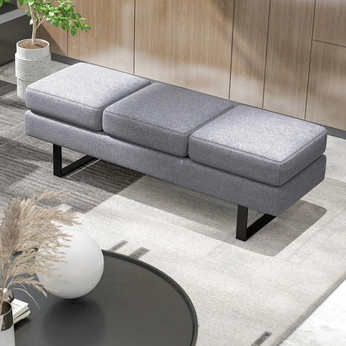 Upholstered Reception Bench – image 2