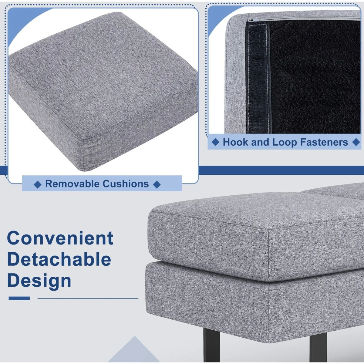 Upholstered Reception Bench – image 7