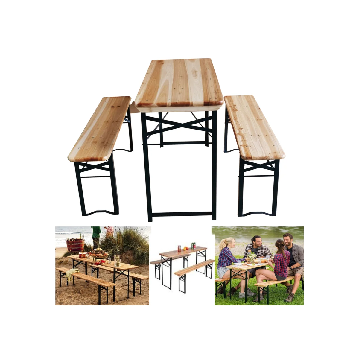 Beer Table Bench - Wooden