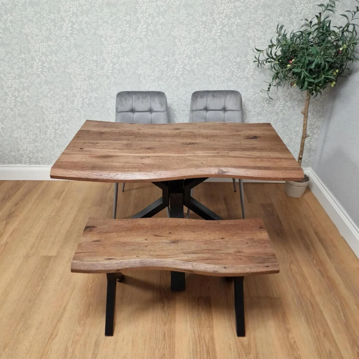 Texas 140 + 2 Grey Rocco + 1 Bench - Grey – image 5