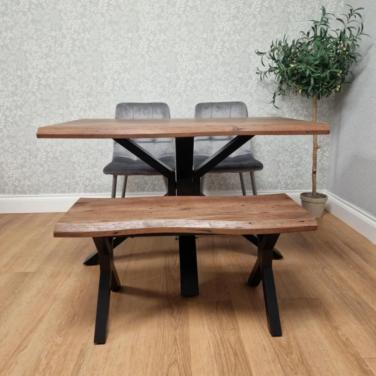 Texas 140 + 2 Grey Rocco + 1 Bench - Grey – image 6