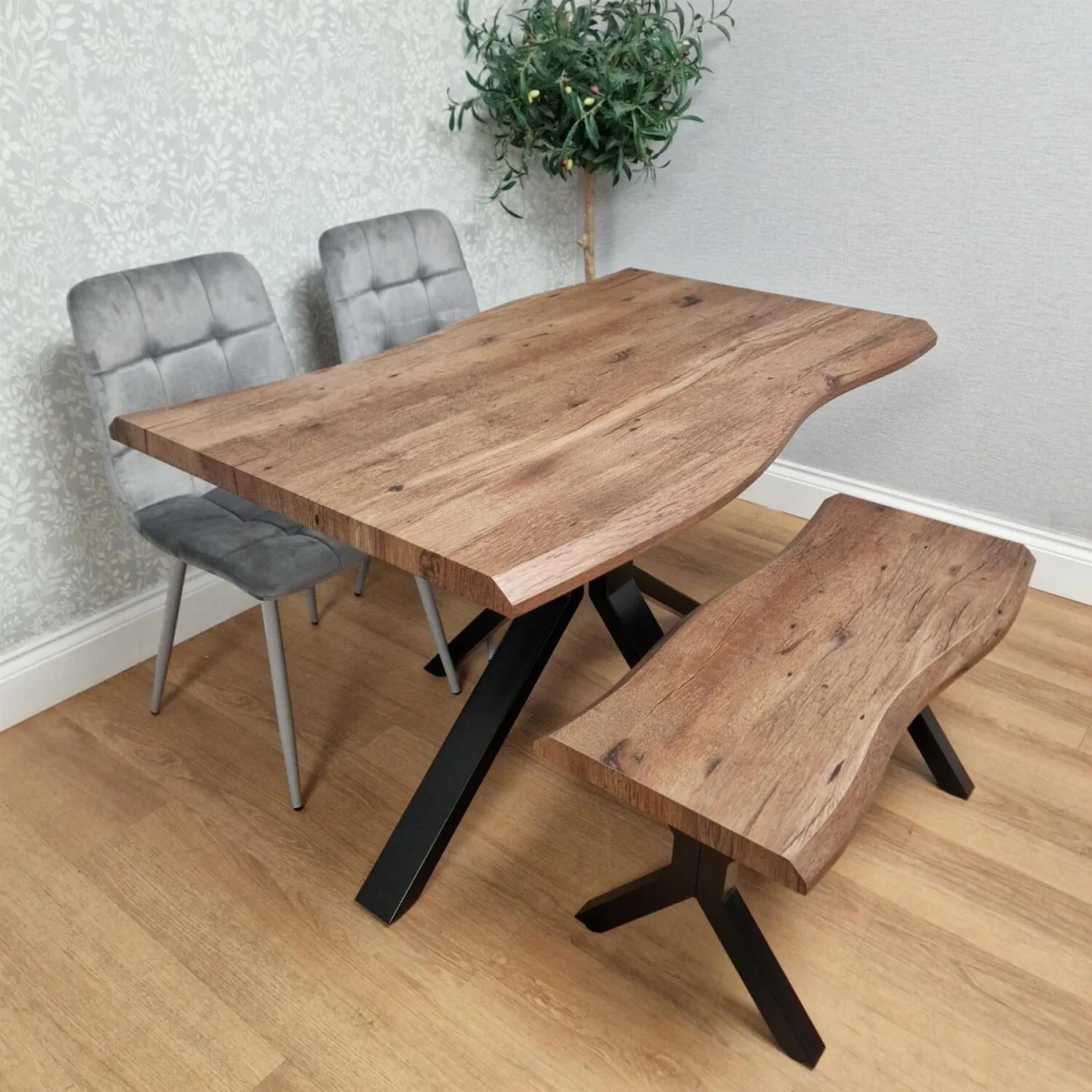Texas 140 + 2 Grey Rocco + 1 Bench - Grey – image 1