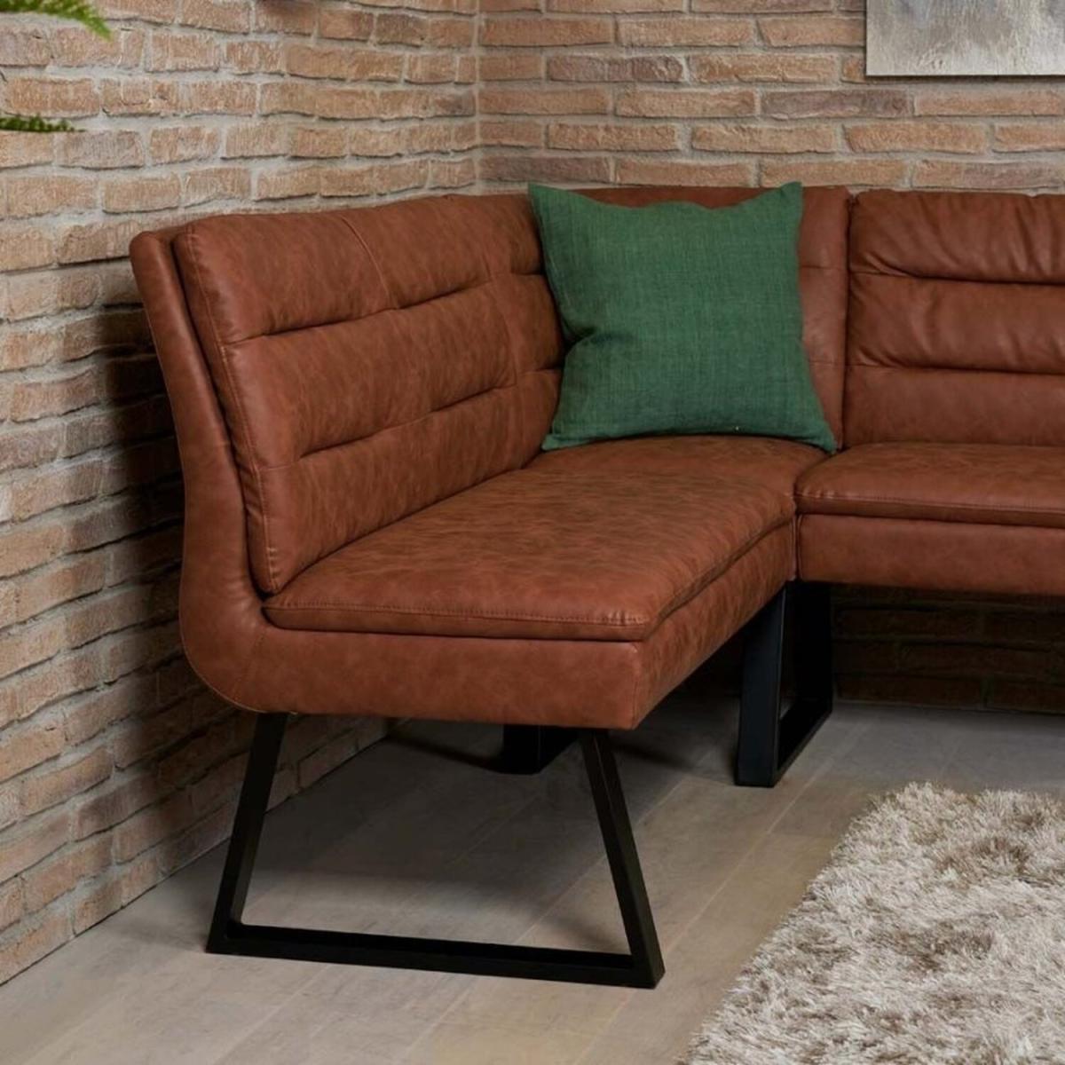 Industrial Corner Bench - Tan - Tan – image 3