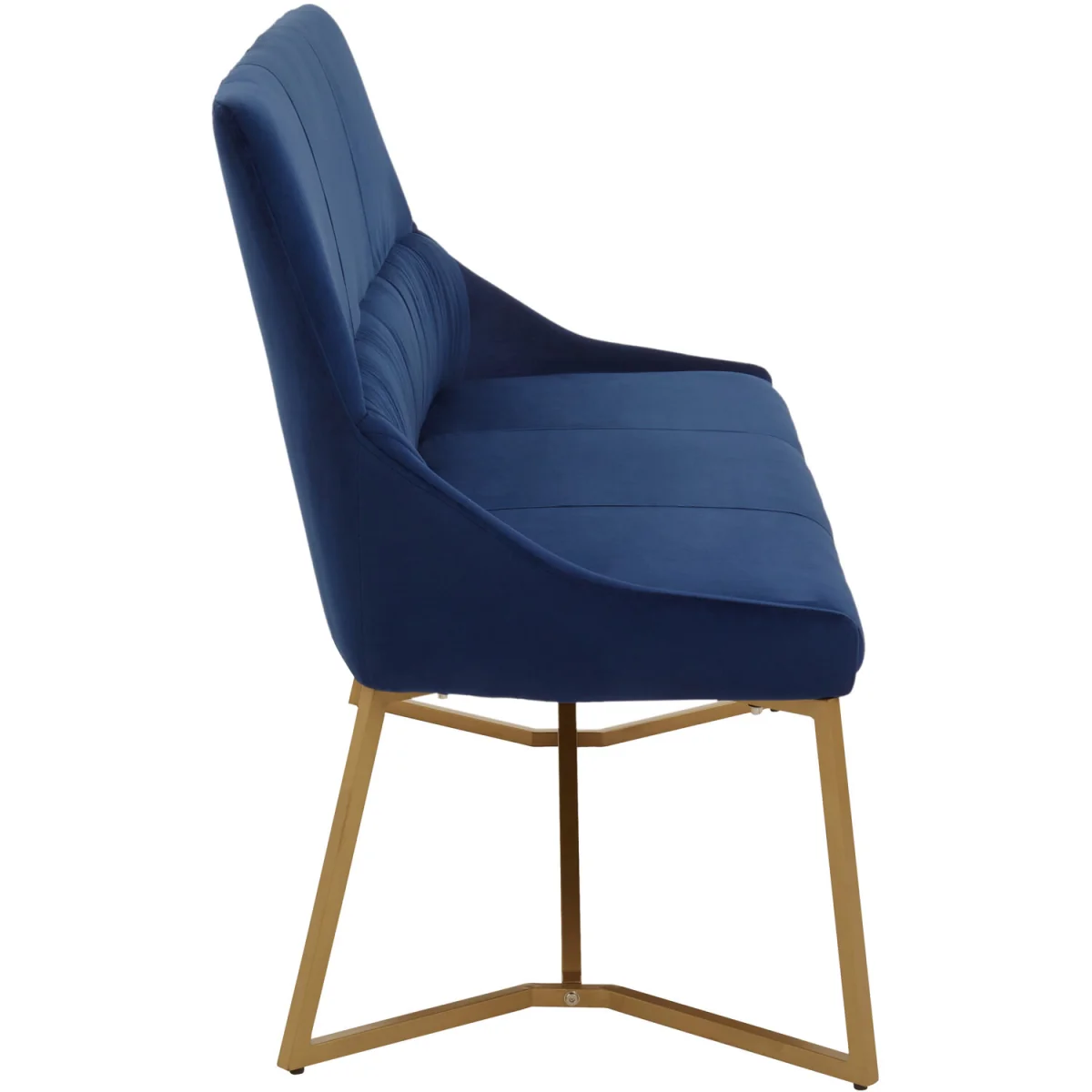 Vieste Midnight Velvet Bench - Blue – image 4