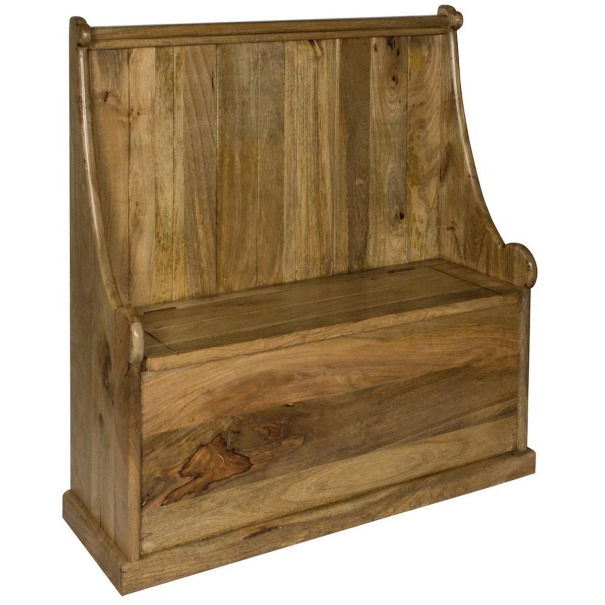 Granary Royale Monk Mango Wood Bench - Brown – image 2
