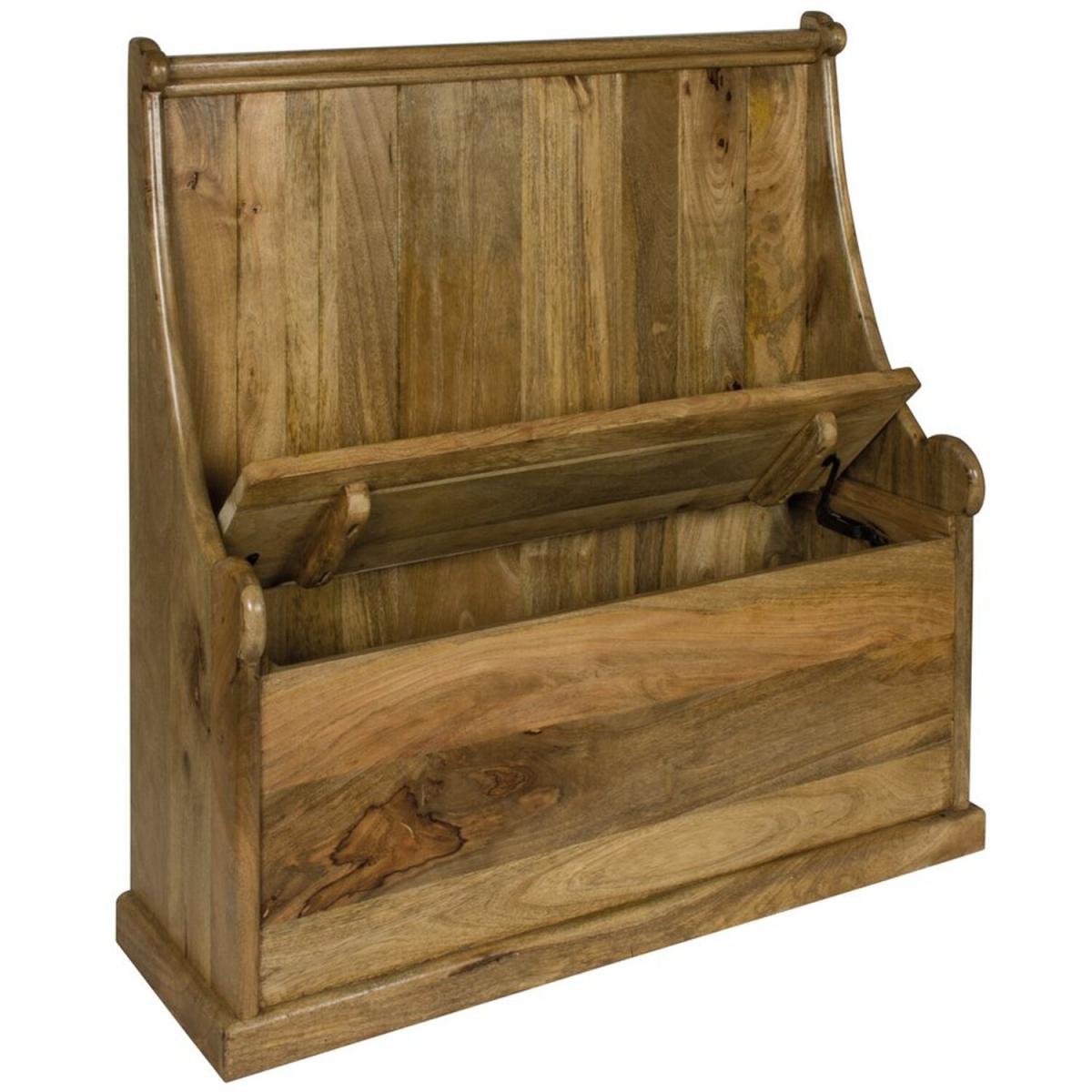 Granary Royale Monk Mango Wood Bench - Brown – image 3