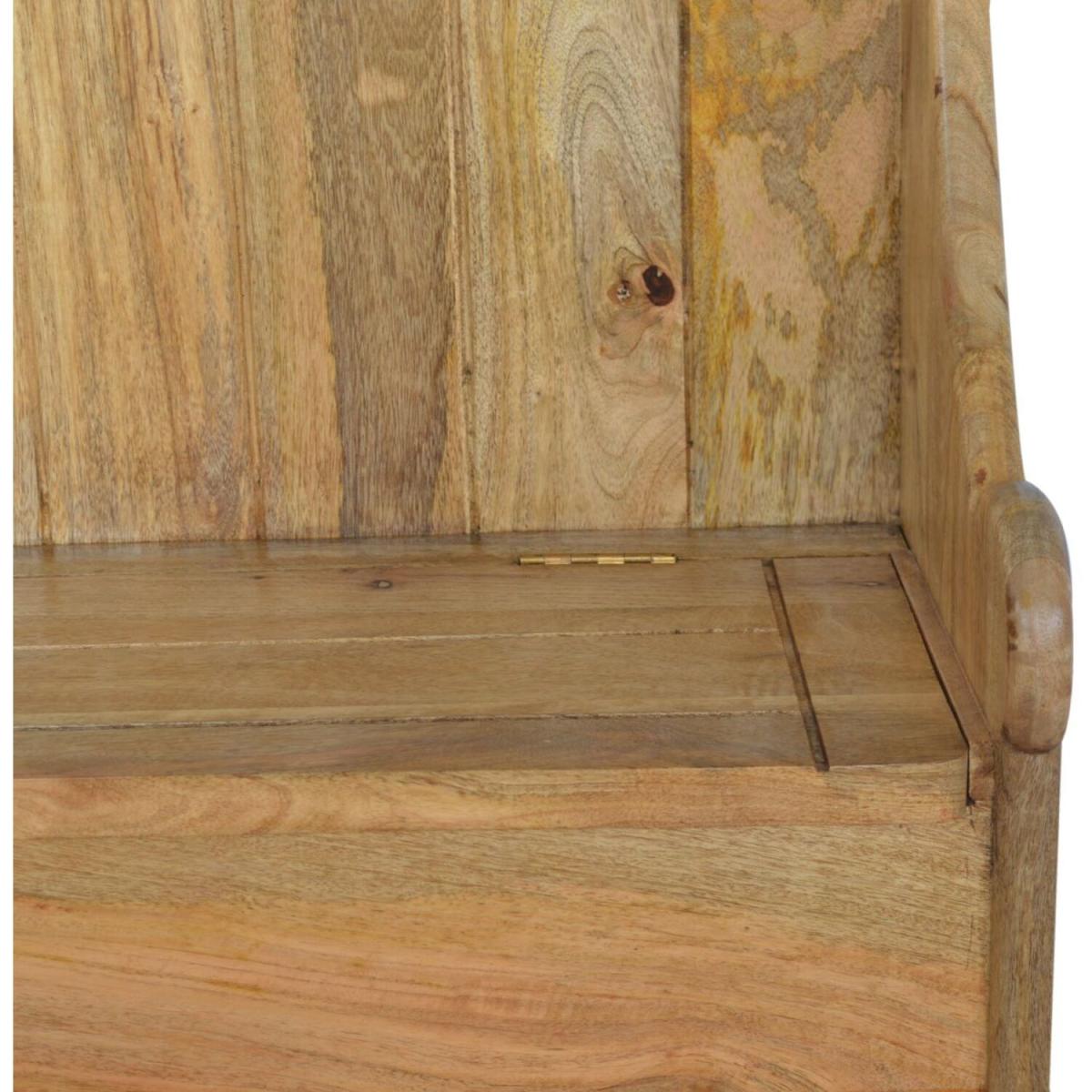 Granary Royale Monk Mango Wood Bench - Brown – image 6