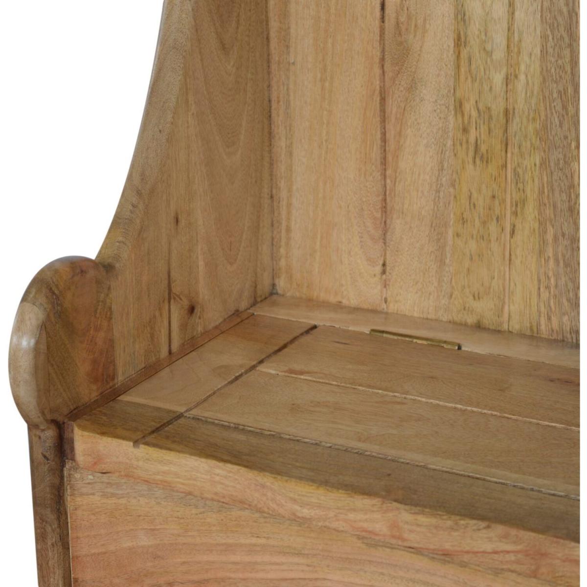 Granary Royale Monk Mango Wood Bench - Brown – image 7