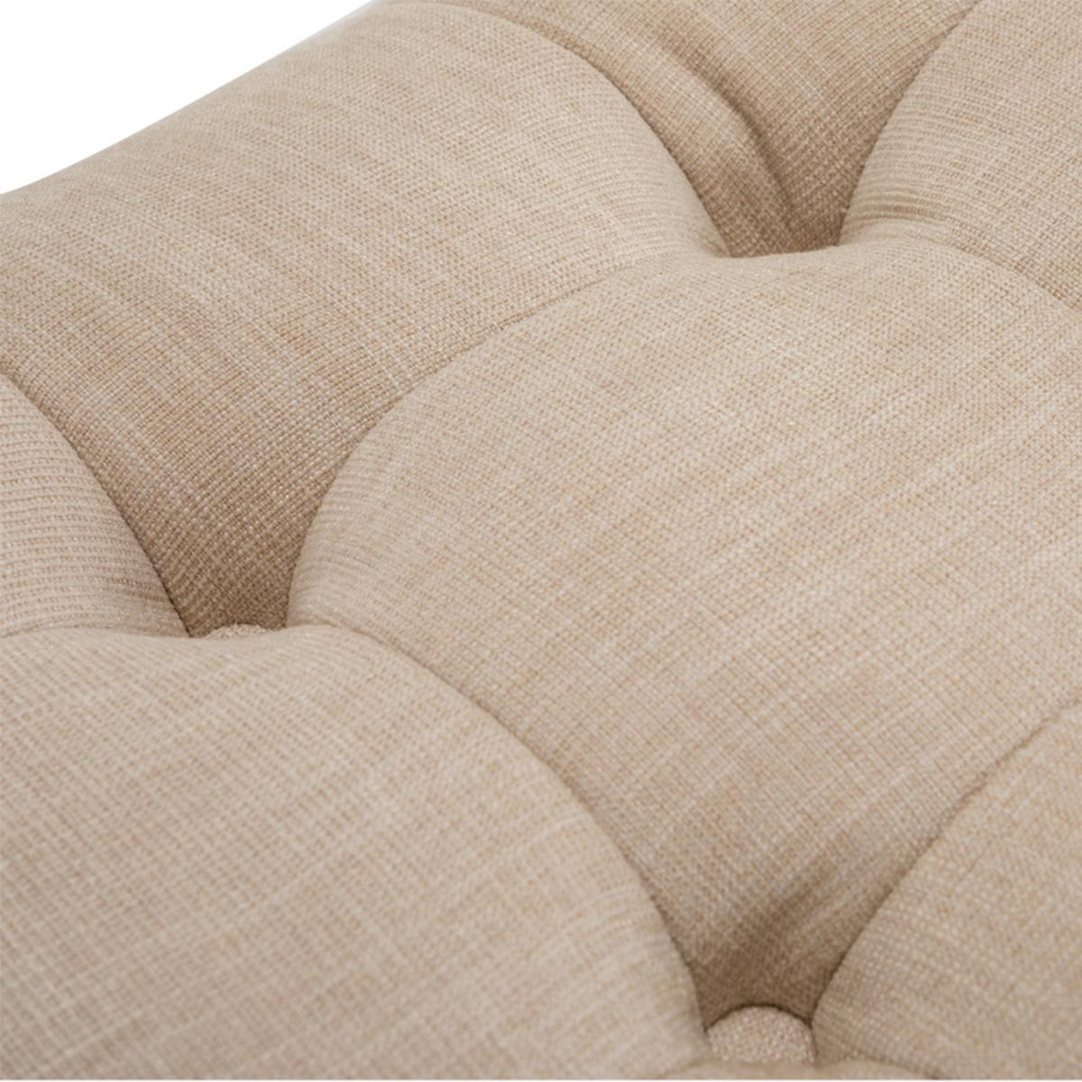 Chenille Button Upholstered Ottoman Window Seat Bed Bench - Grey – image 10