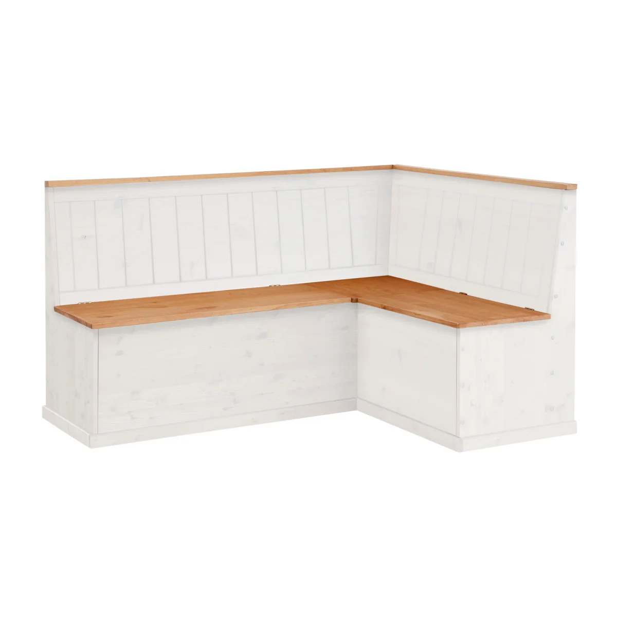 Sara corner Bench S - White walnut