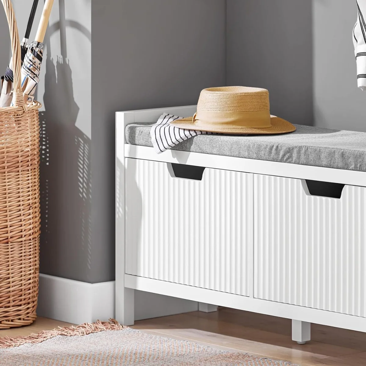 Benon Storage Bench - White – image 4