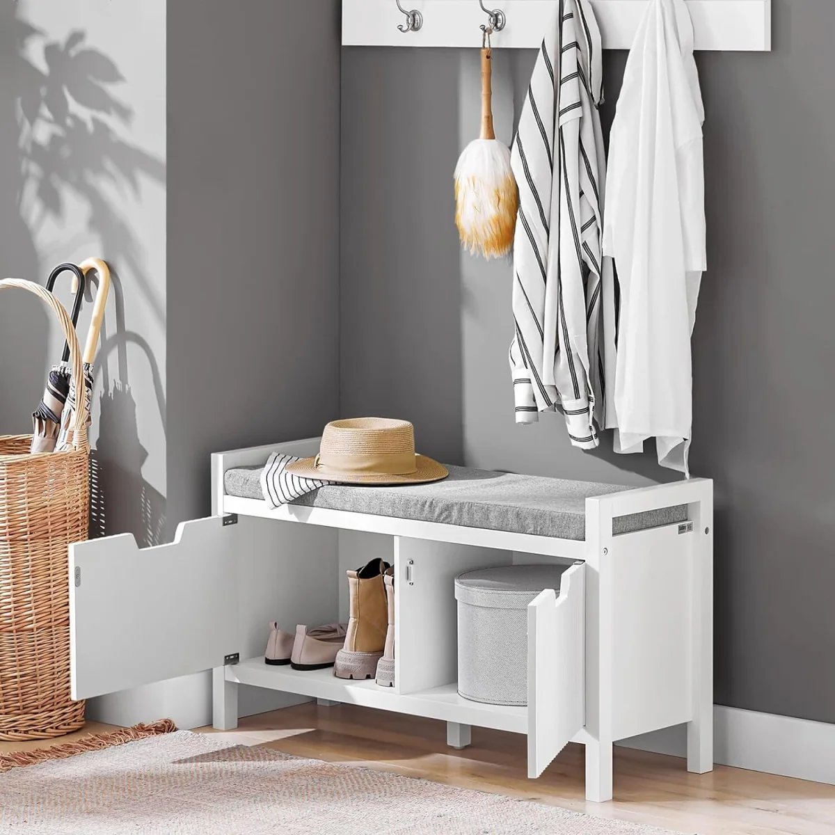 Benon Storage Bench - White – image 6