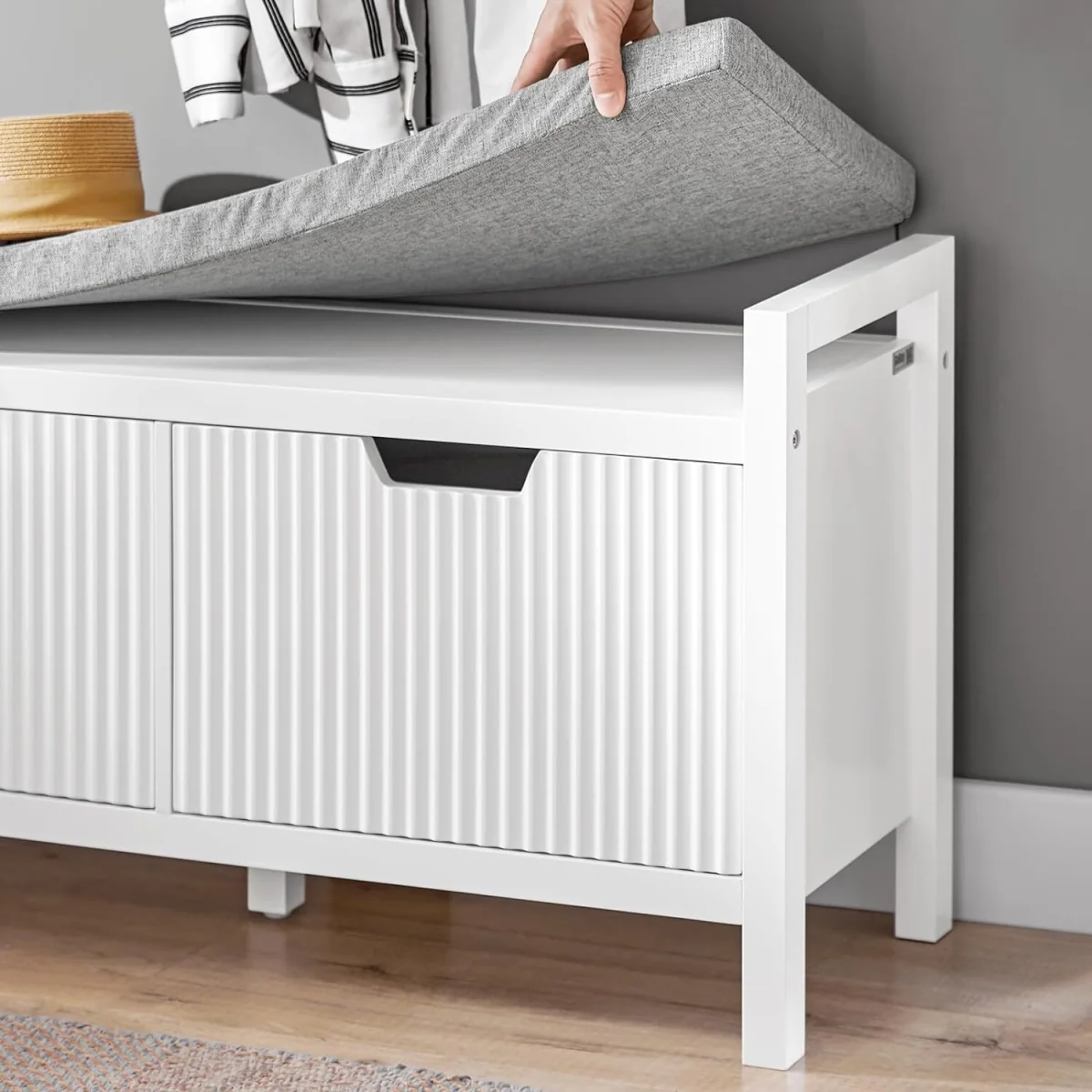 Benon Storage Bench - White – image 7