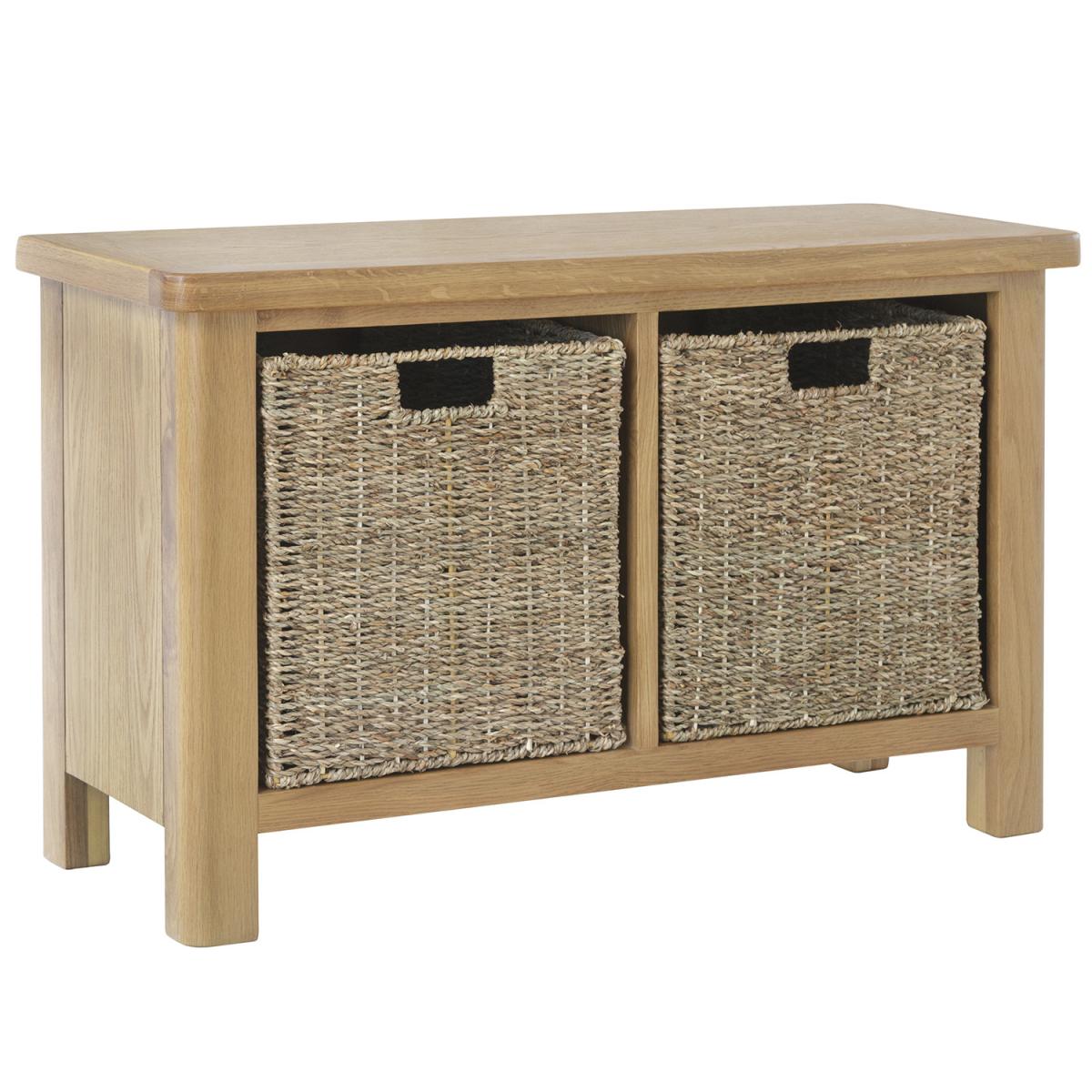 Cambridge Hall Bench - Rustic Oak – image 2