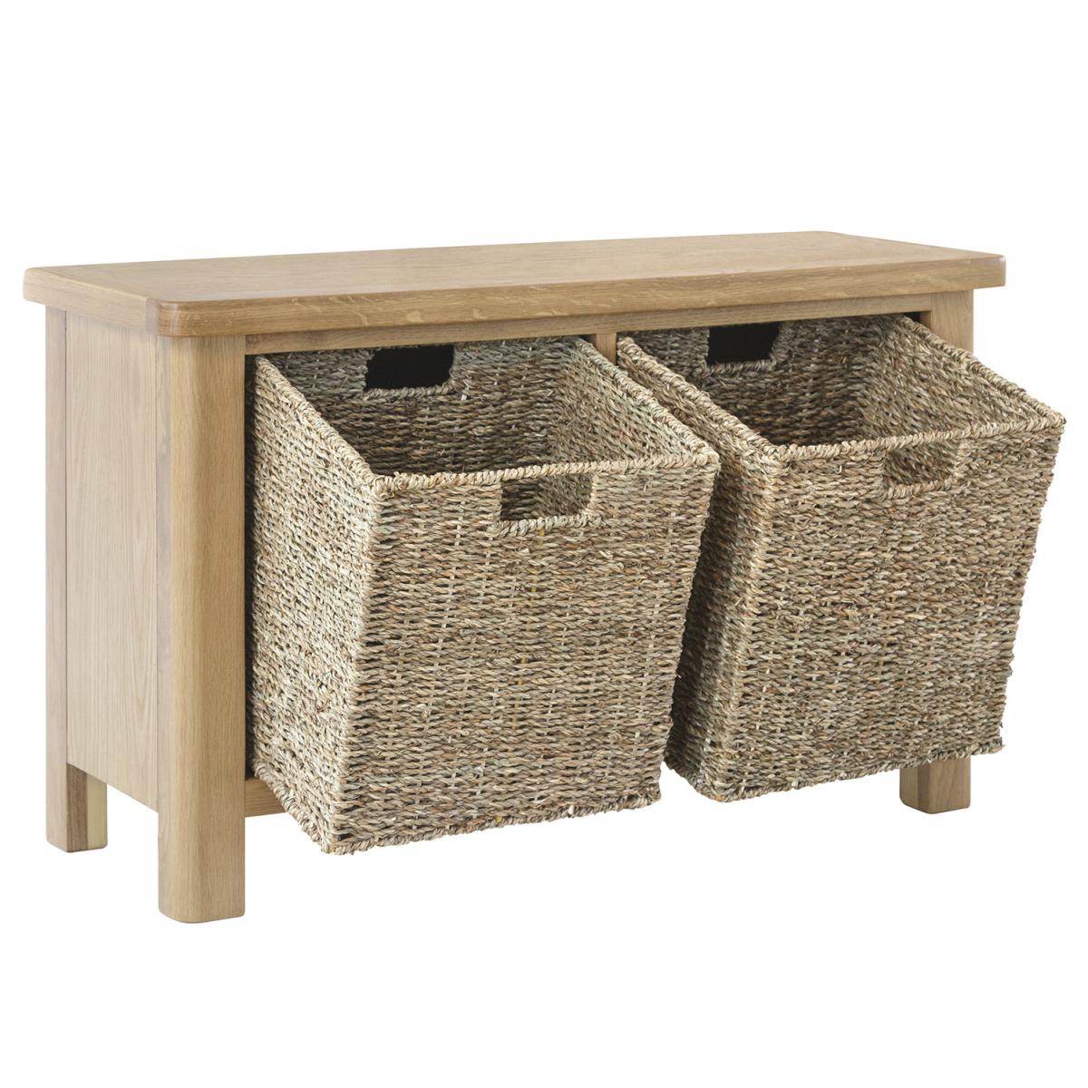 Cambridge Hall Bench - Rustic Oak – image 4