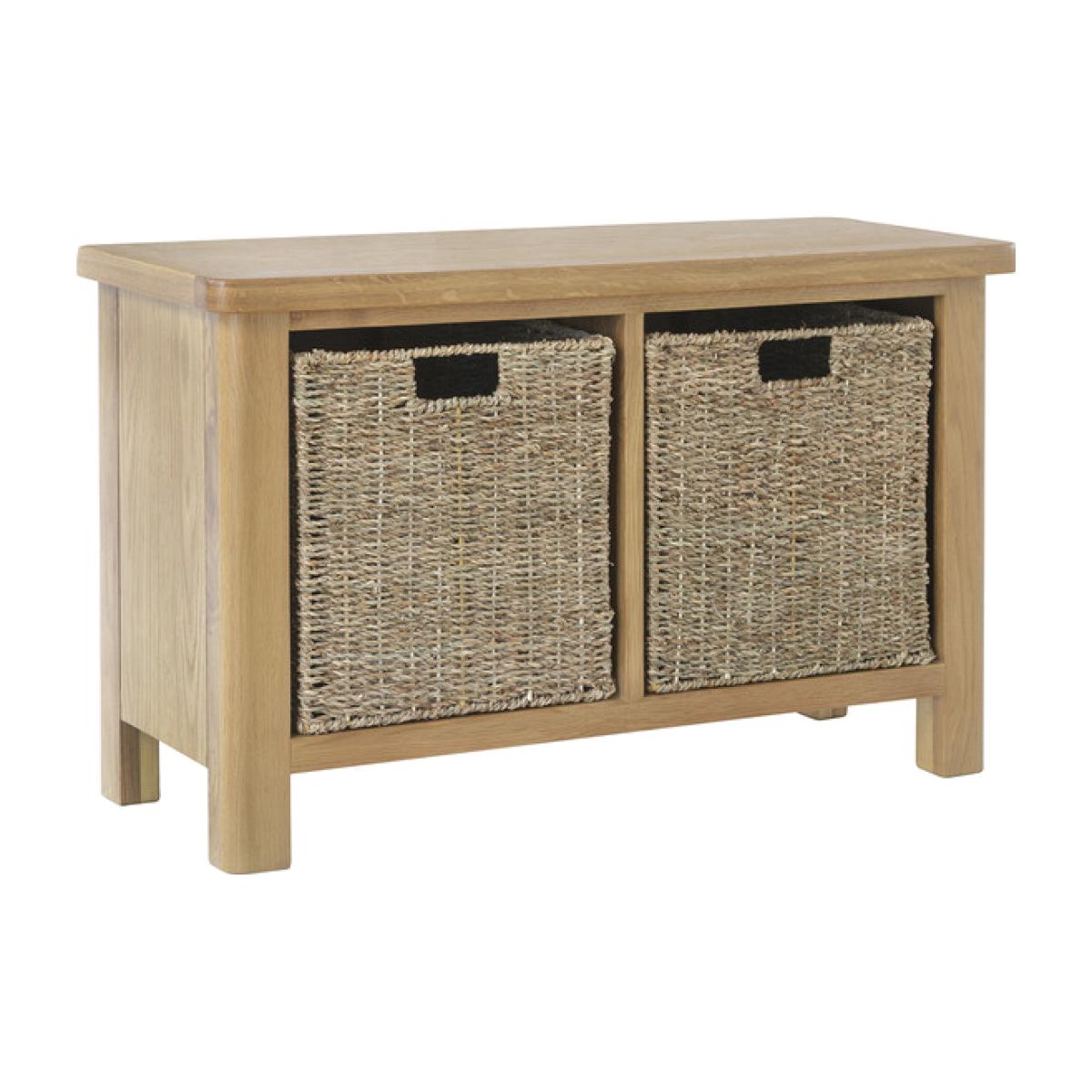 Cambridge Hall Bench - Rustic Oak – image 1