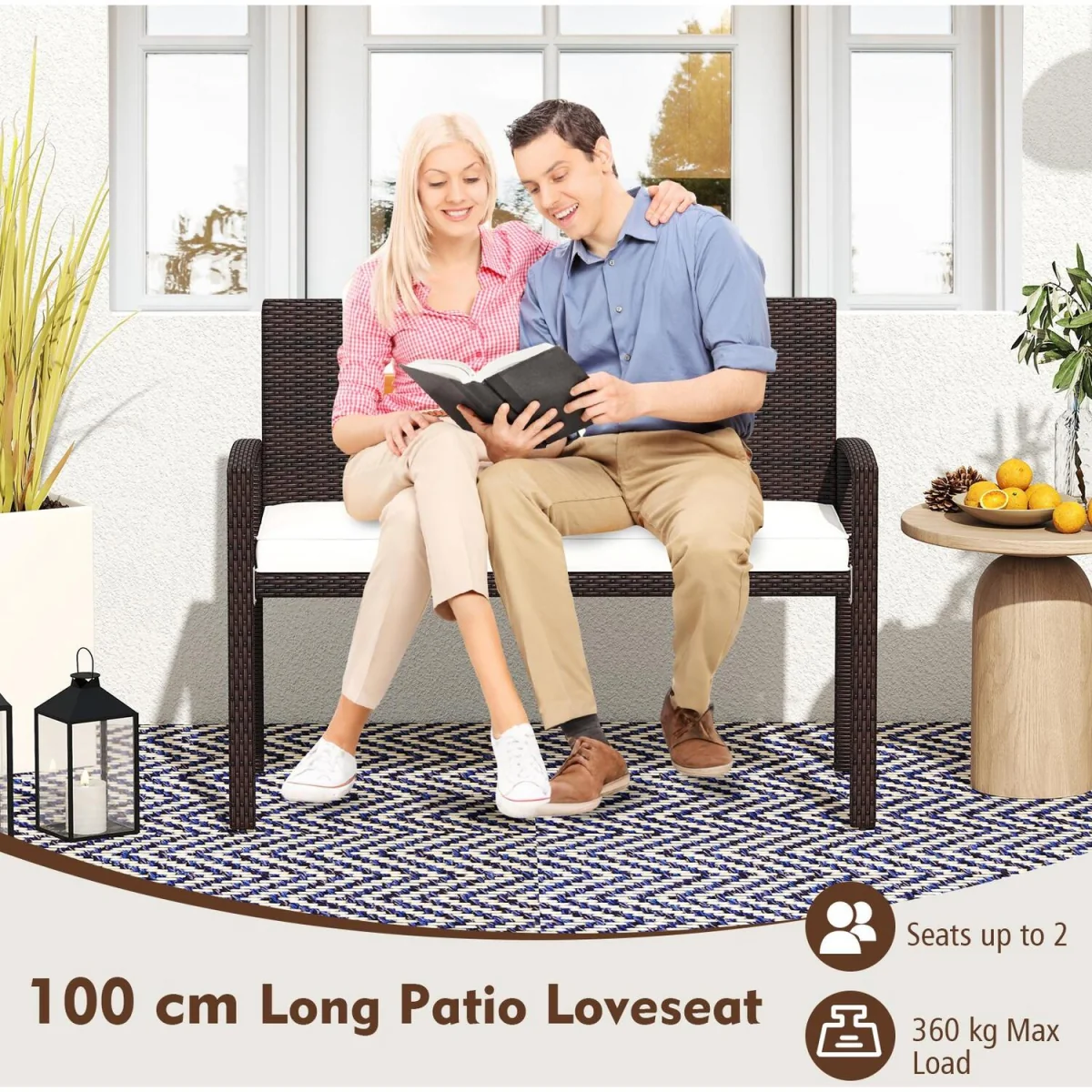 2-Seat Patio Bench – image 8