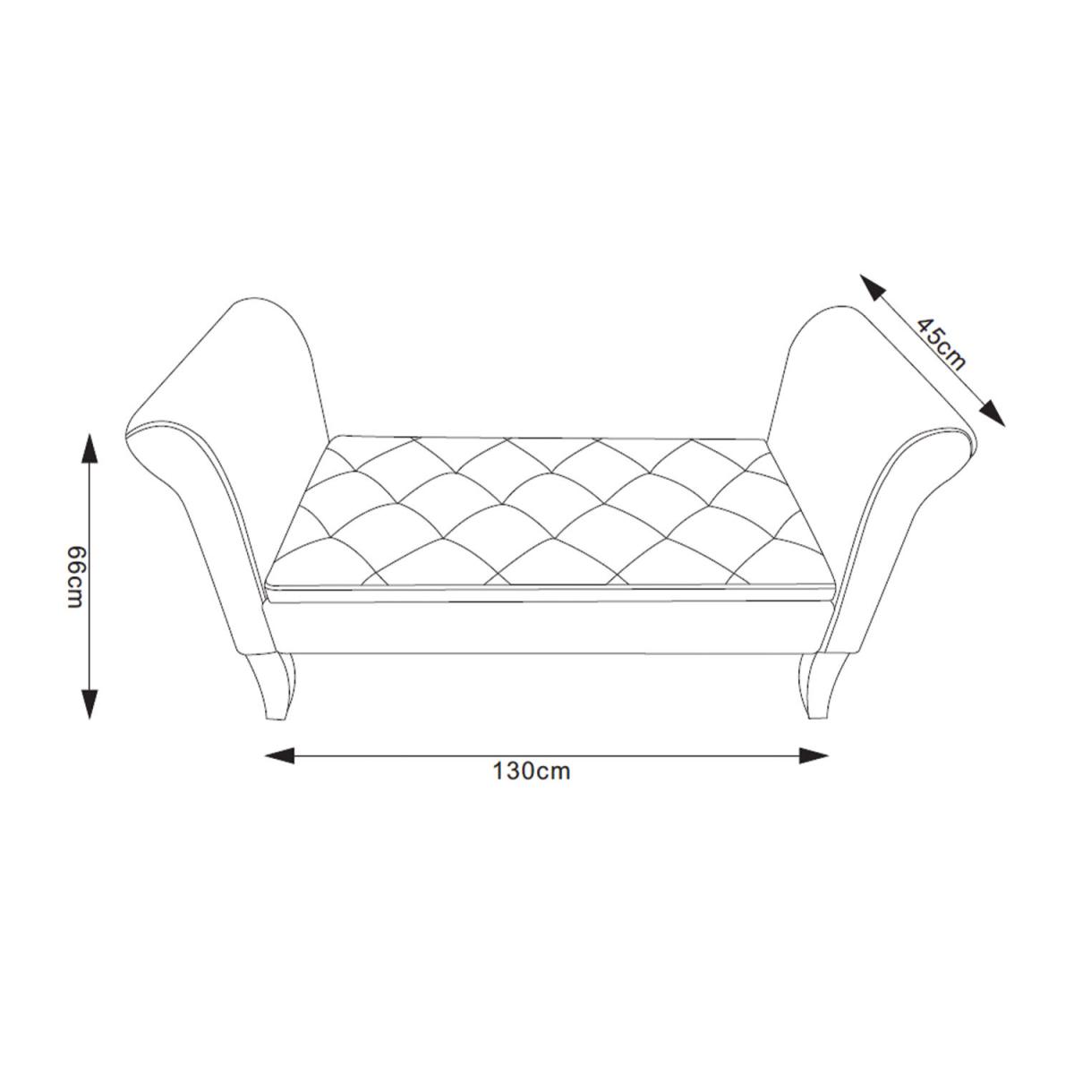 Grey Velvet Window Seat - Grey – image 4