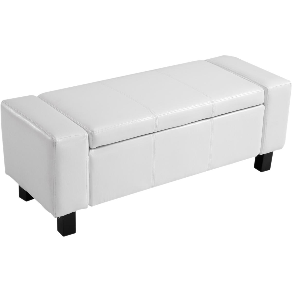 Modern Storage Bench Ottoman - Brown – image 22