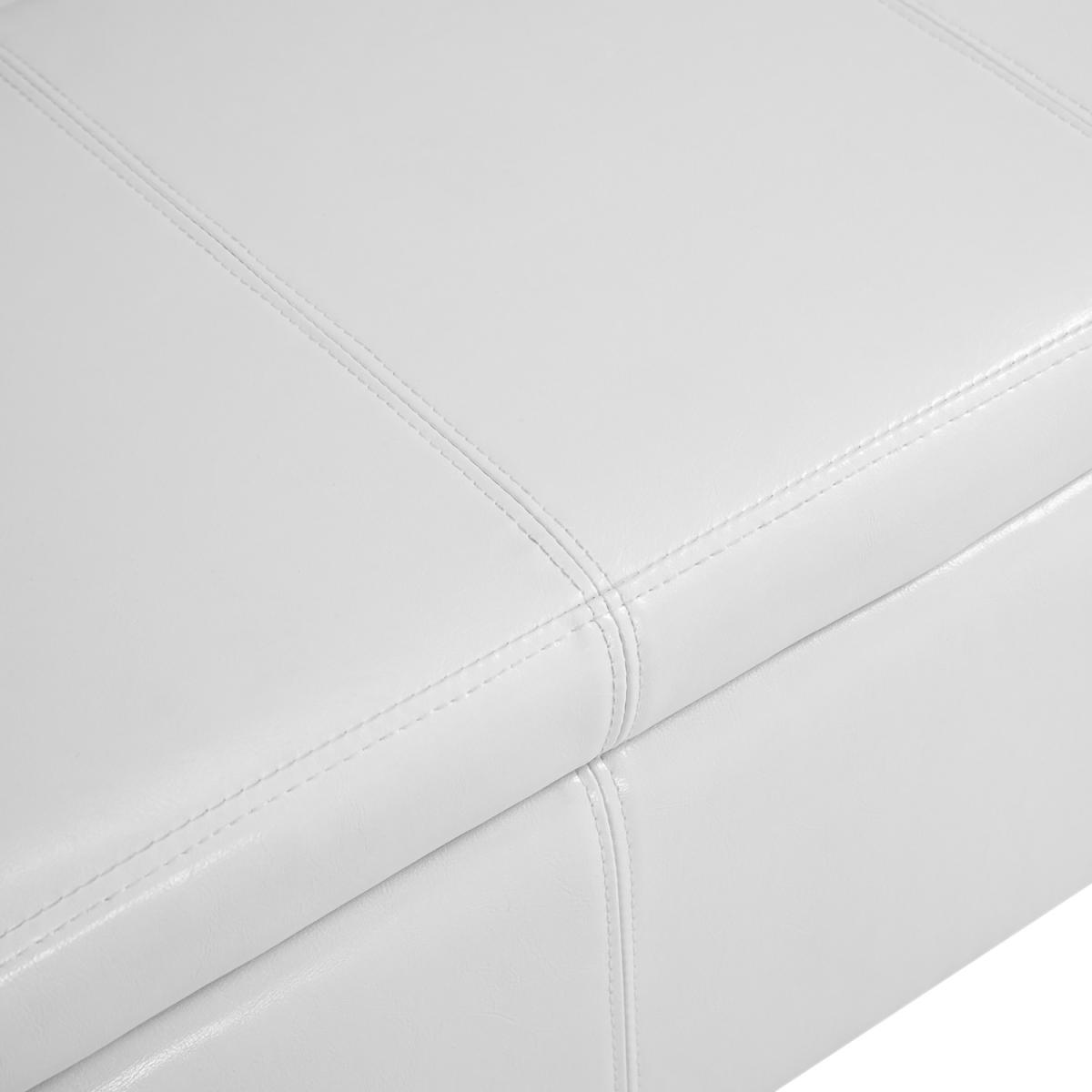 Modern Storage Bench Ottoman - Brown – image 28