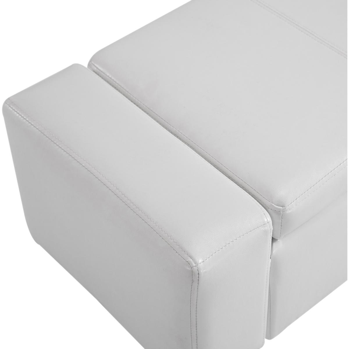 Modern Storage Bench Ottoman - Brown – image 29