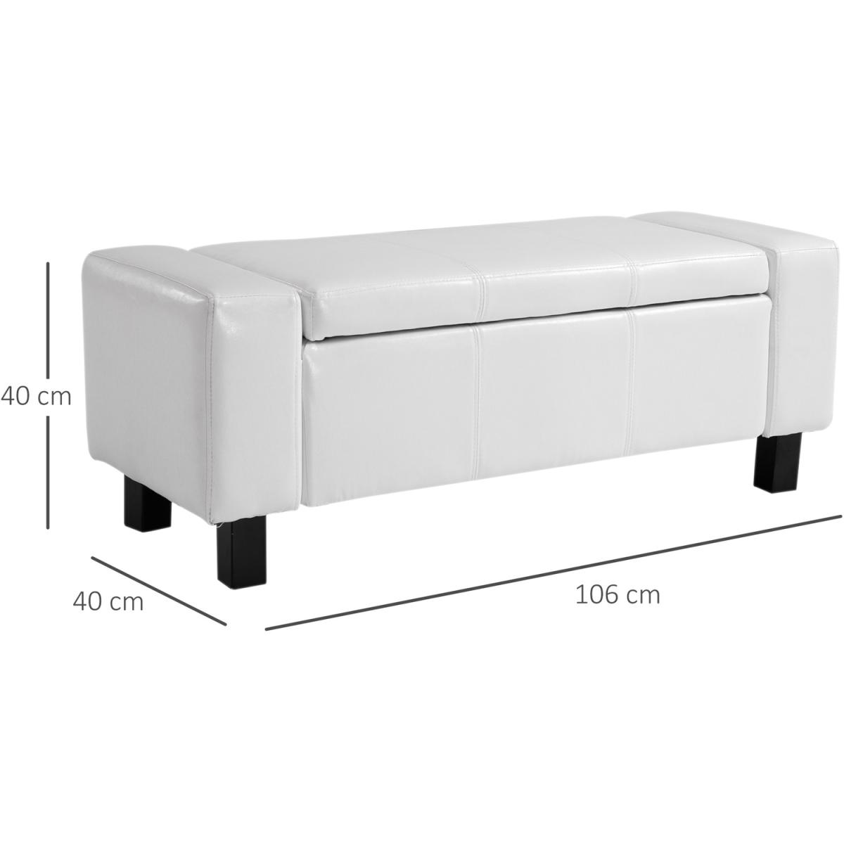 Modern Storage Bench Ottoman - Brown – image 30