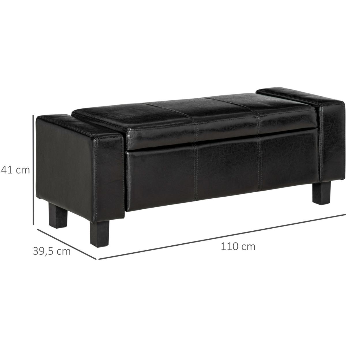 Modern Storage Bench Ottoman - Brown – image 34