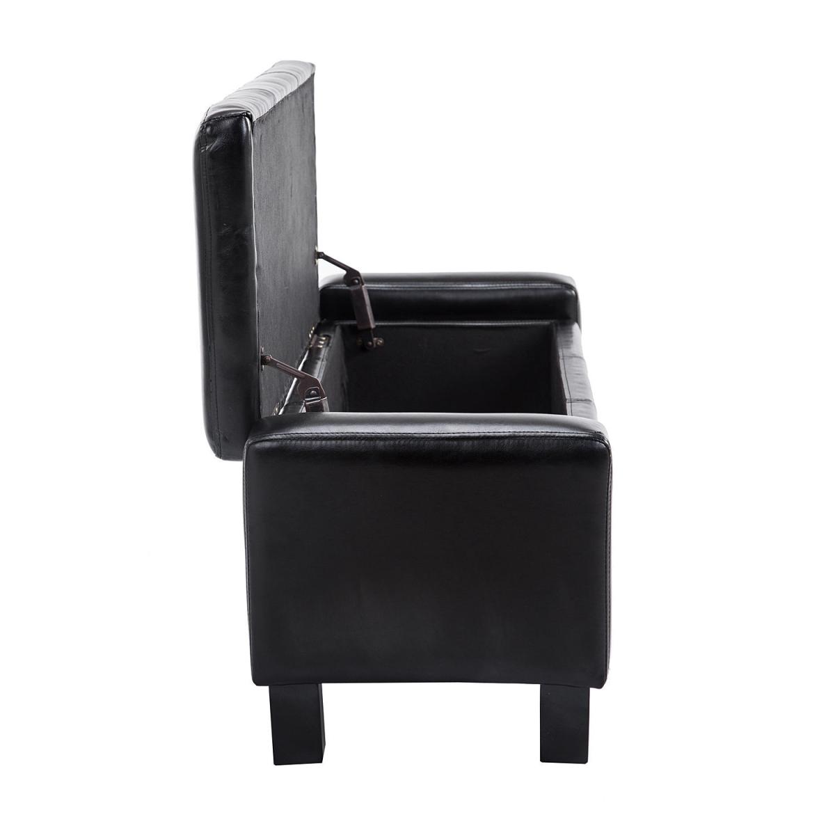 Modern Storage Bench Ottoman - Brown – image 9