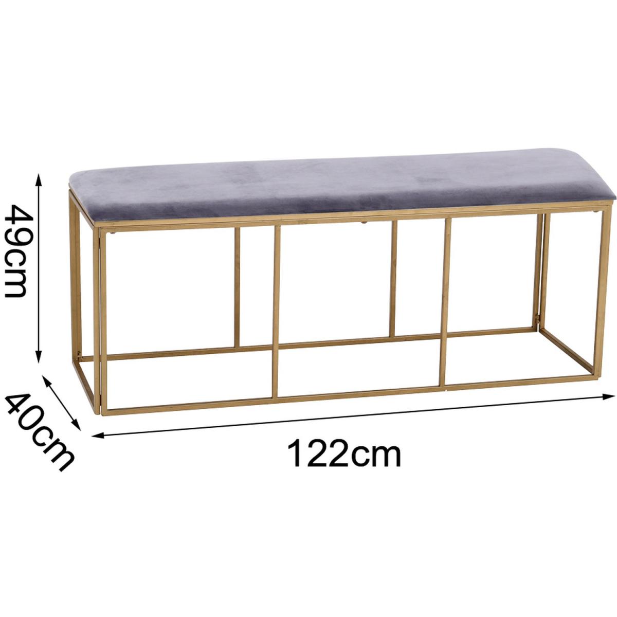 Elegant Bench Seat - Grey – image 2