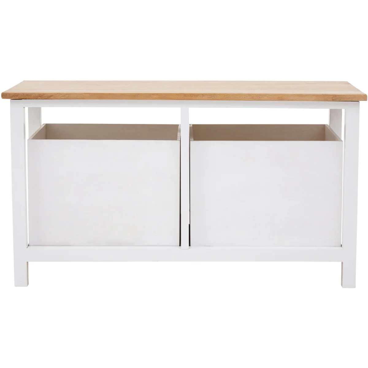Newport 2 Drawer Bench - White – image 2