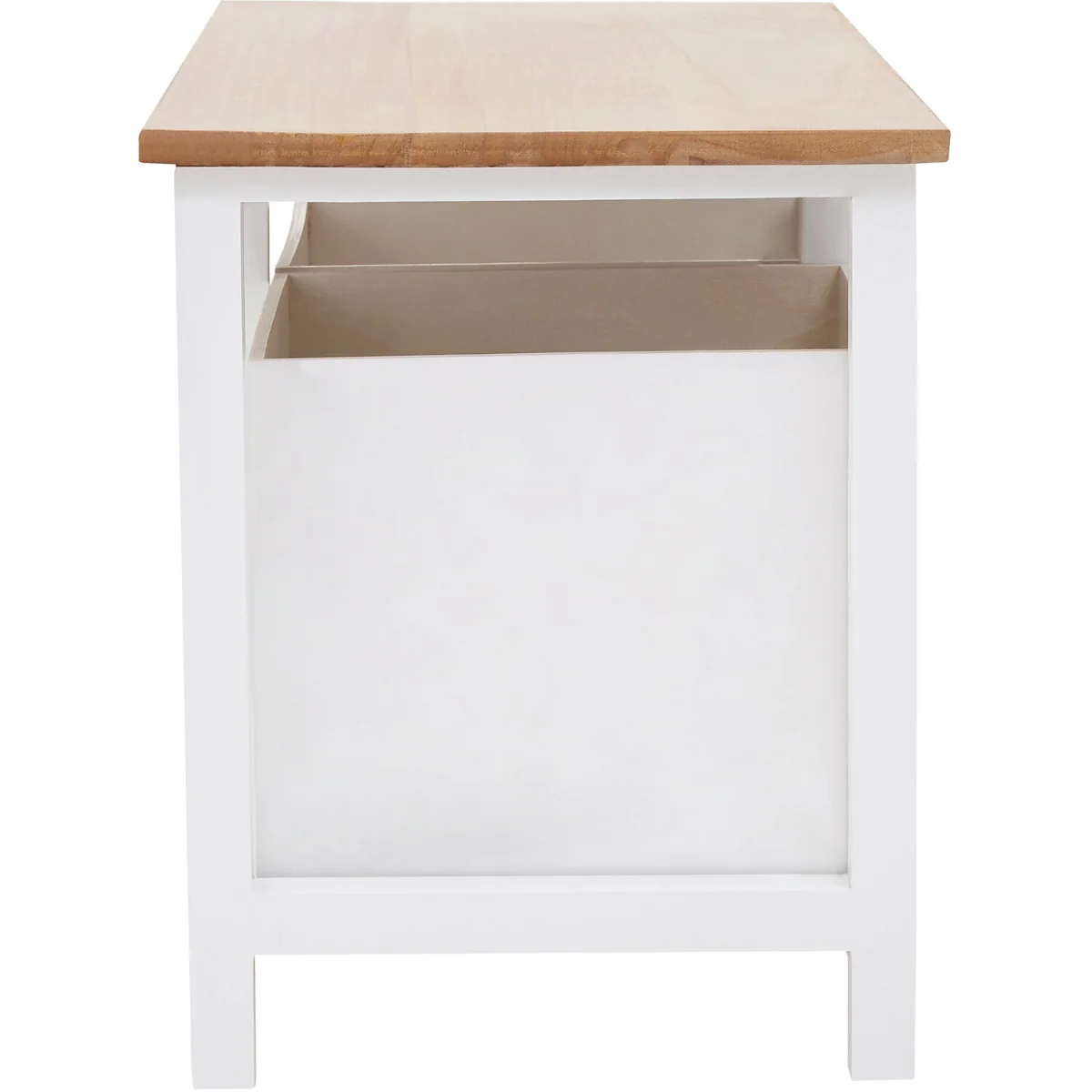 Newport 2 Drawer Bench - White – image 3