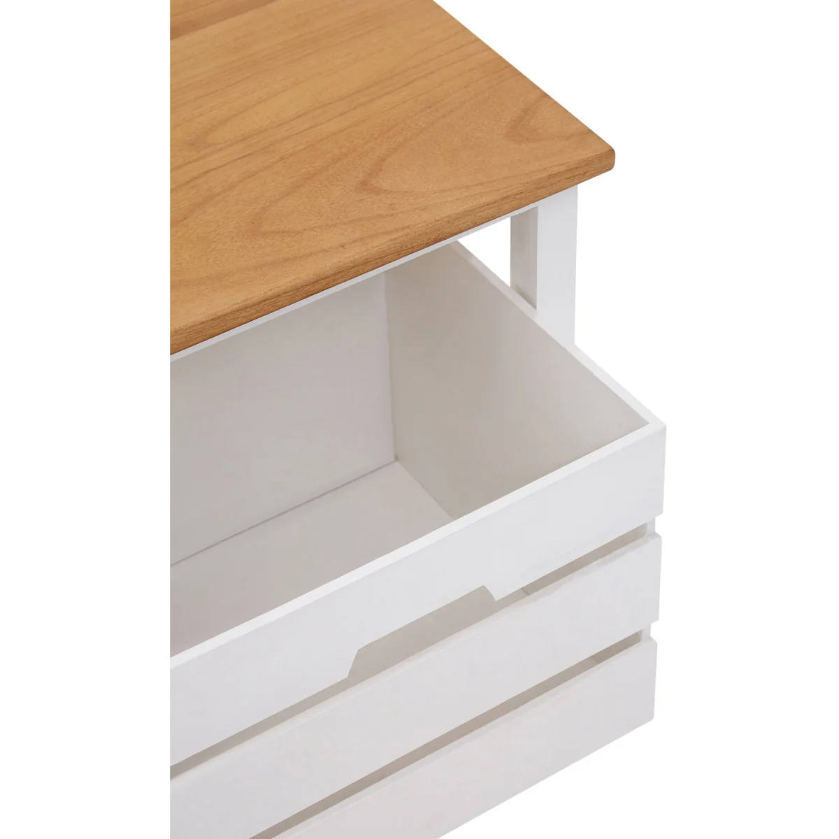 Newport 2 Drawer Bench - White – image 4