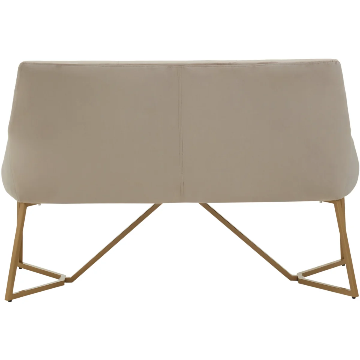 Vieste Mink Velvet Bench - Grey – image 3