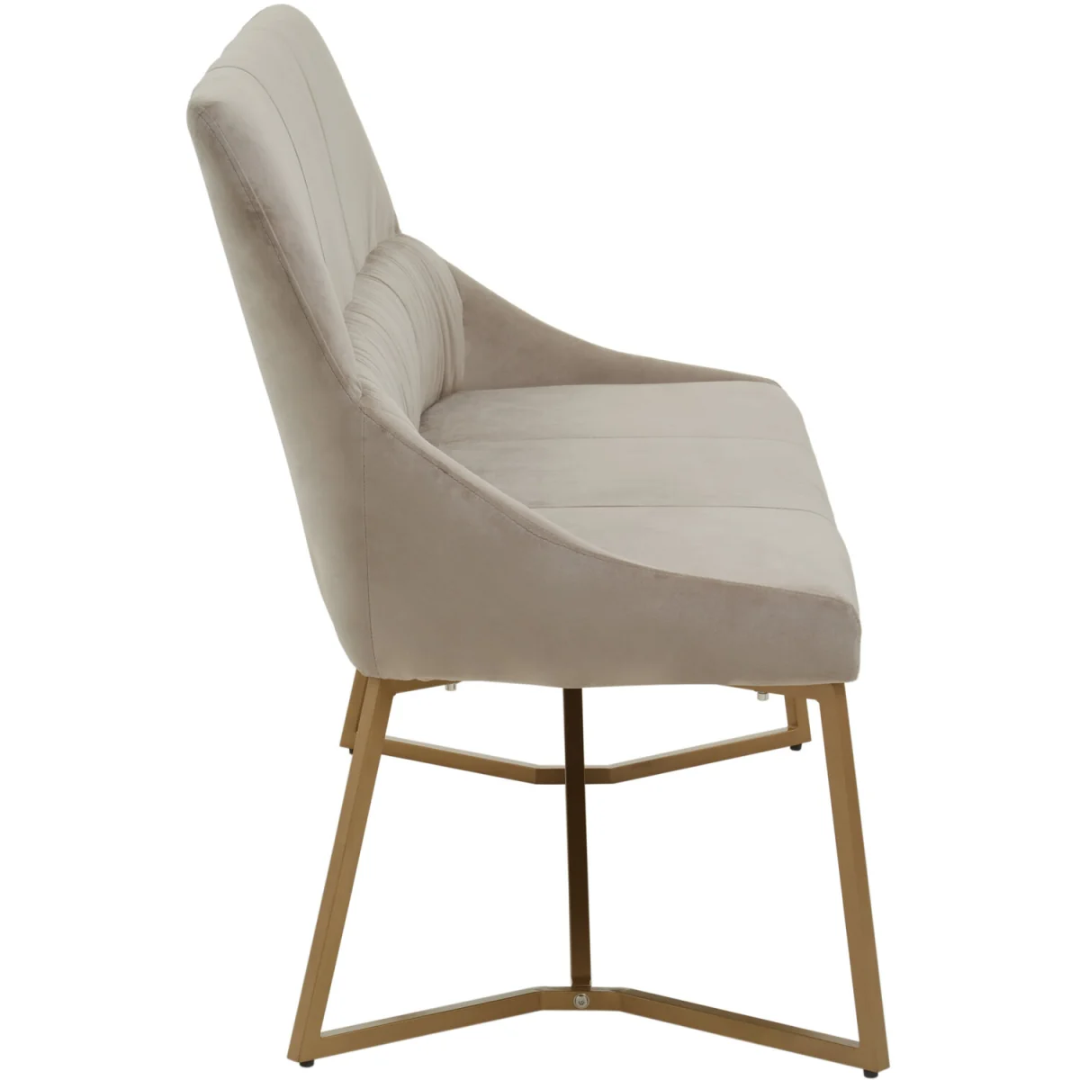 Vieste Mink Velvet Bench - Grey – image 4