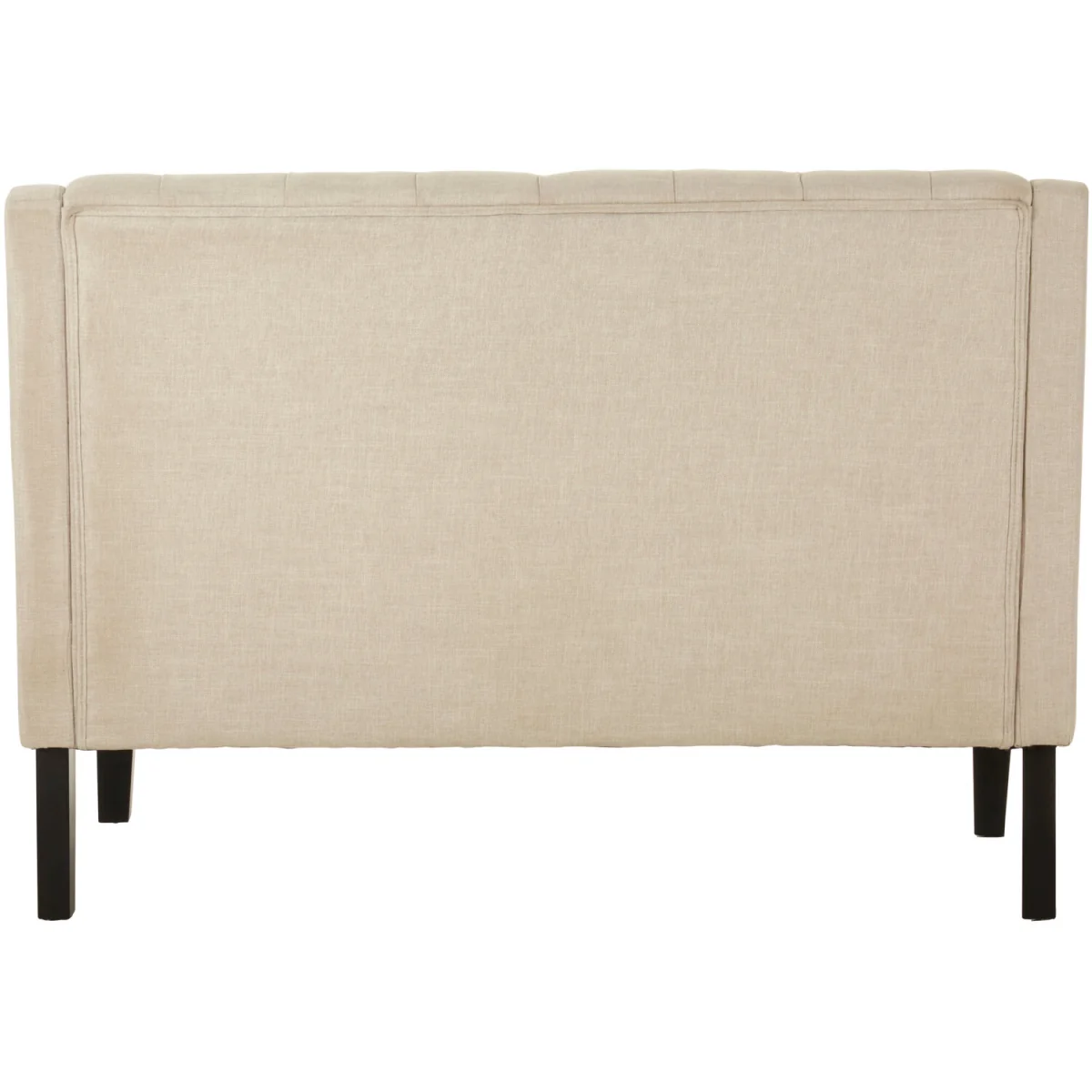 Doucet High Back Natural Linen Bench - Cream – image 2