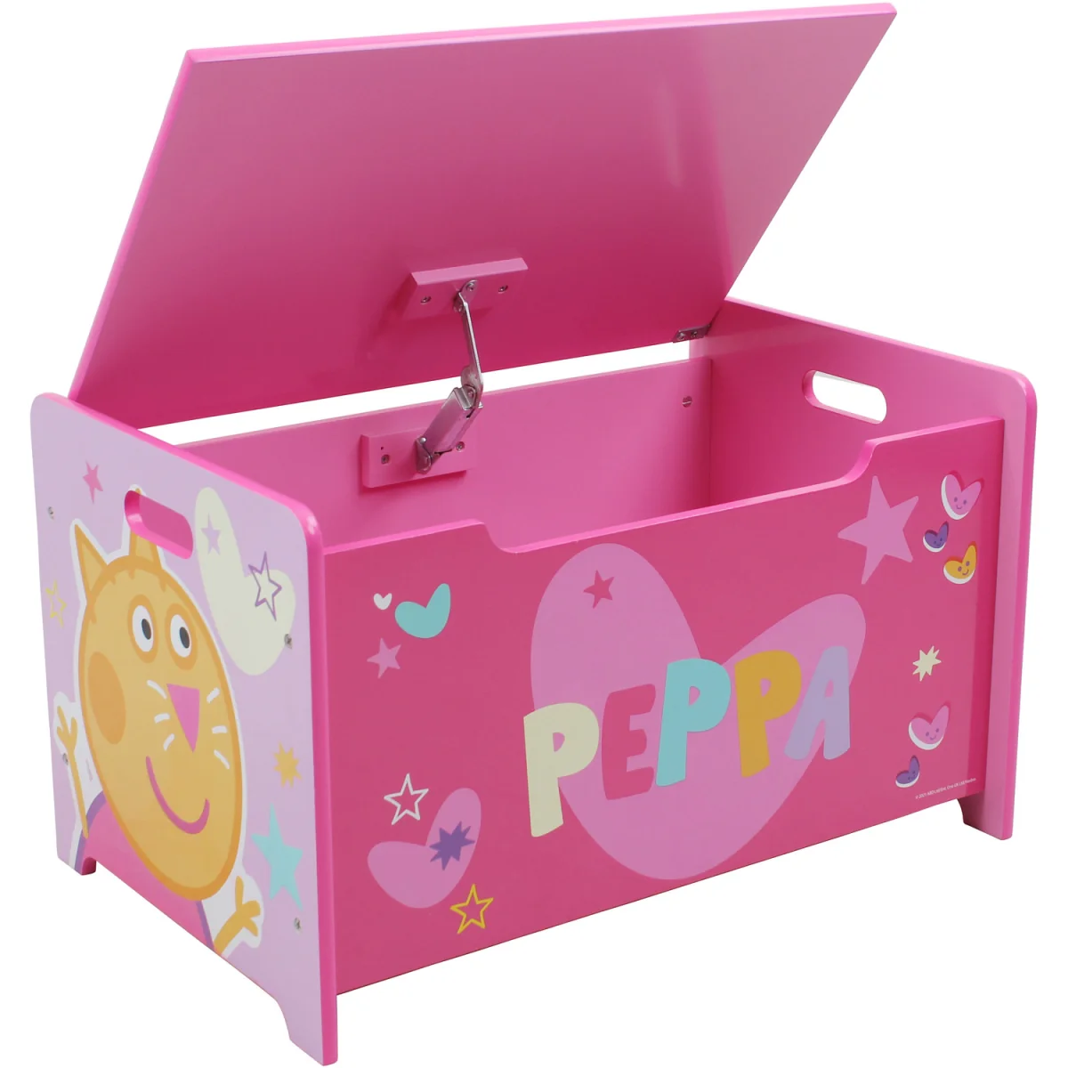 Peppa Pig Deluxe Wooden Toy Box Bench - Pink – image 3